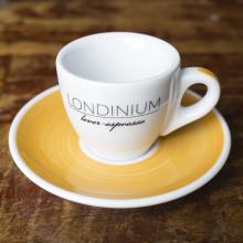 Hand painted LONDINIUM ANCAP espresso cups & saucers have arrived